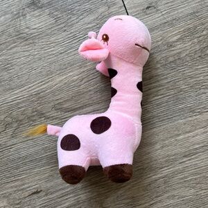 Adorable Pink Giraffe Plush Toy